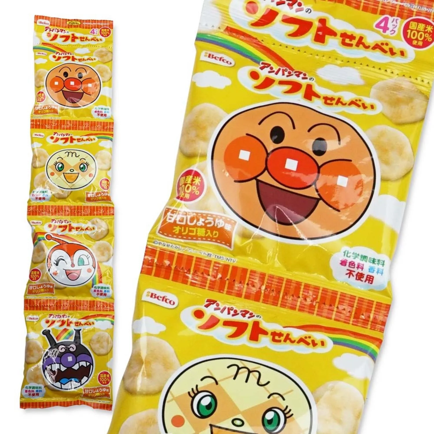 ANPANMAN SOFT SENBEI 4 PACK