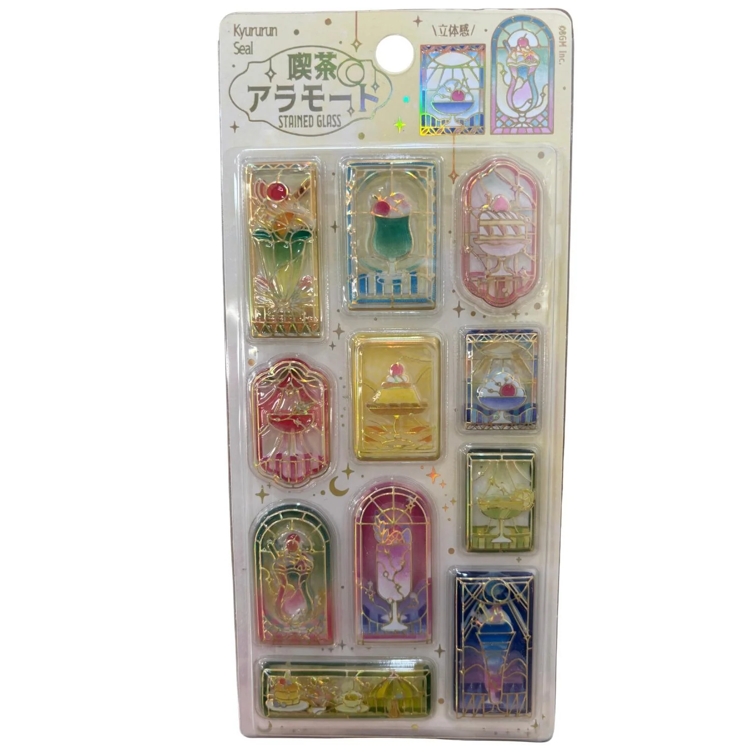 BGM STICKERS:BS-PR001 CAFE A LA MODE STAINED GLASS