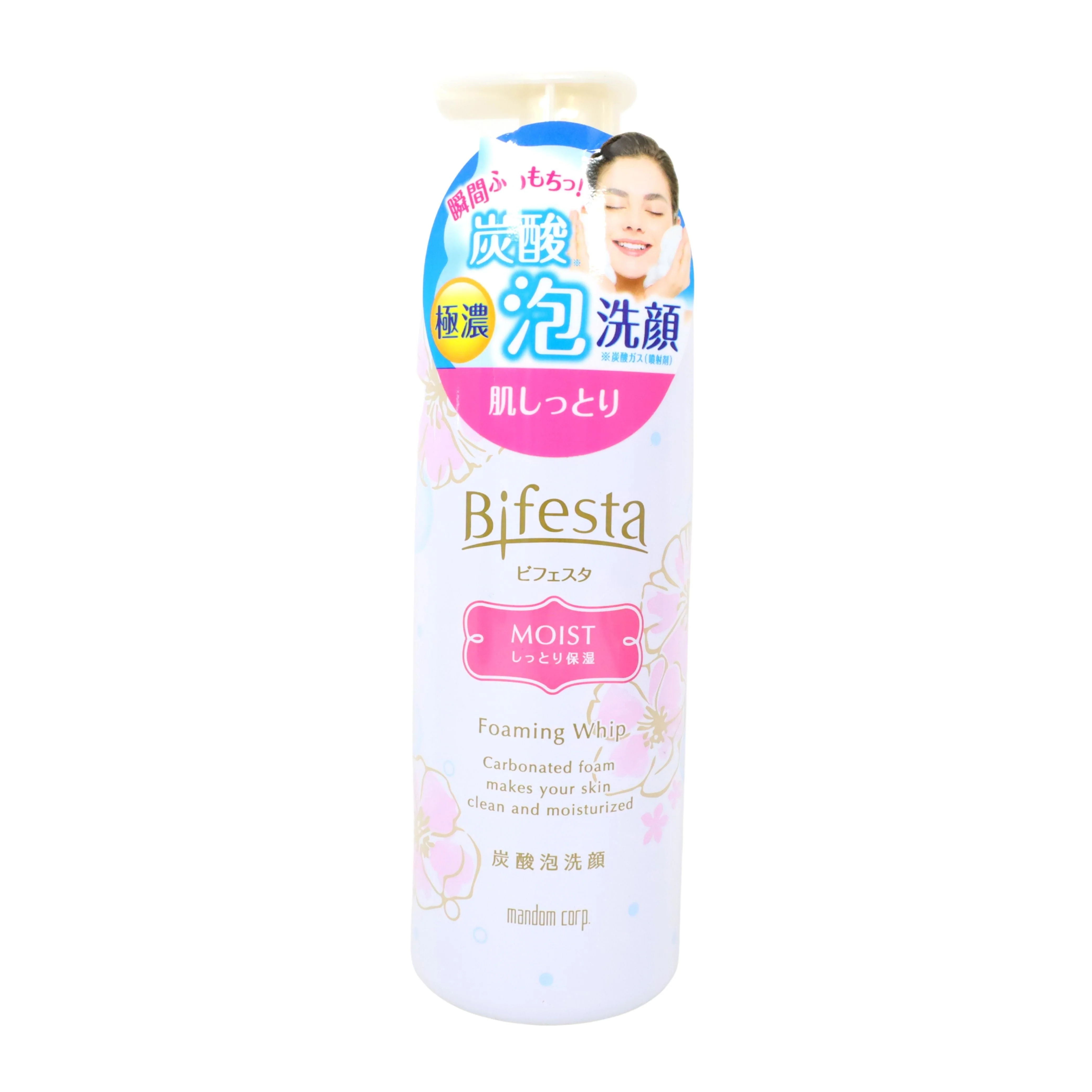 BIFESTA MOIST FOAMING WHIP FACE WASH CARBONATED FOAM 6.3OZ(180G)
