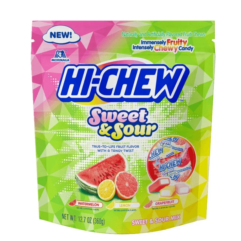MORINAGA HI-CHEW SWEET AND SOUR 12.7OZ/360G. (WATERMELON, GRAPEFRUIT, LEMON) - Image 2
