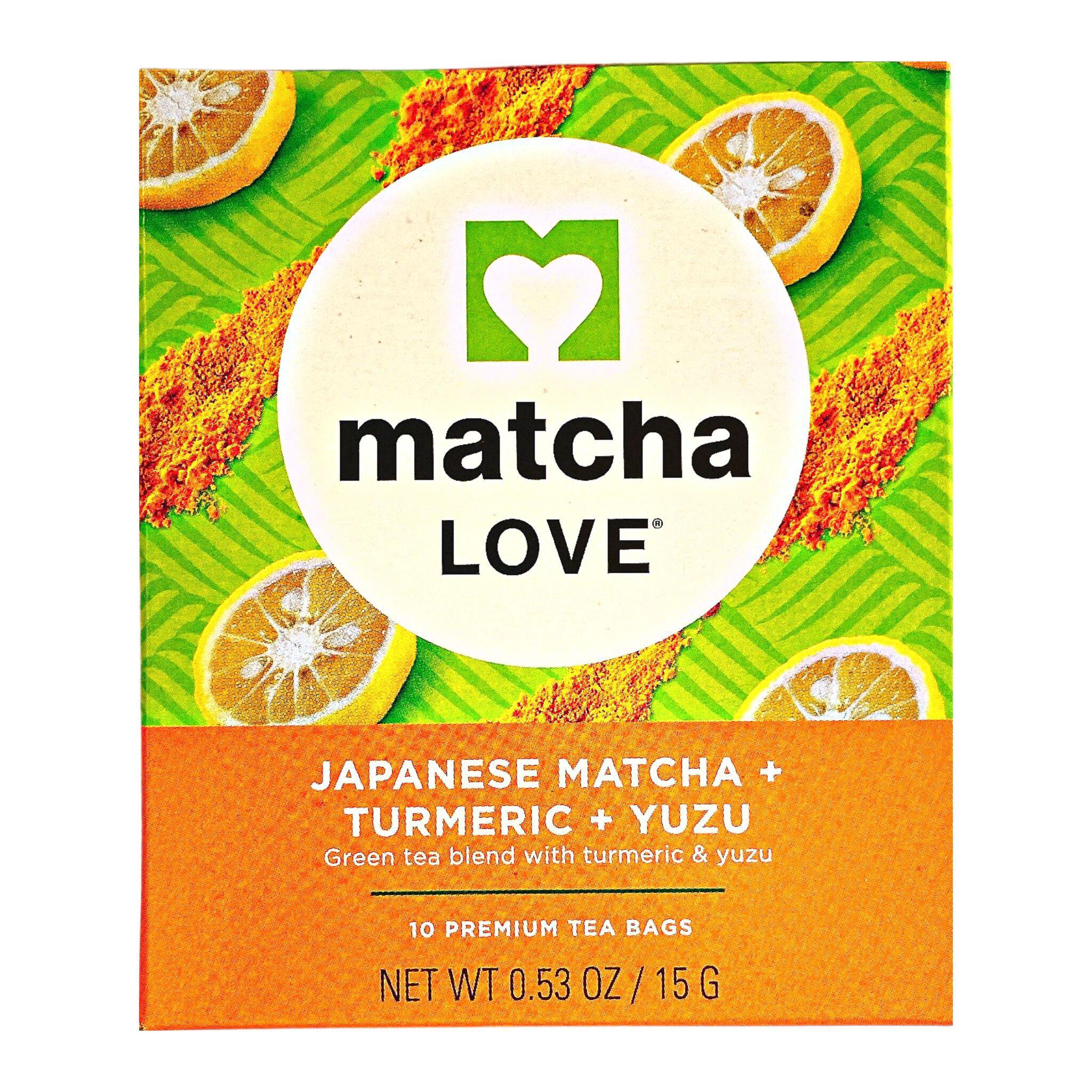 MATCHA LOVE TEA BAG JAPANESE MATCHA AND TUMERIC AND YUZU 0.53OZ/15G