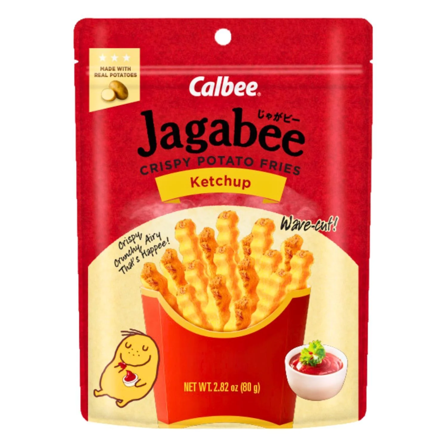 CALBEE JAGABEE KETCHUP FRY CUT POTATO CRISPS 2.65OZ