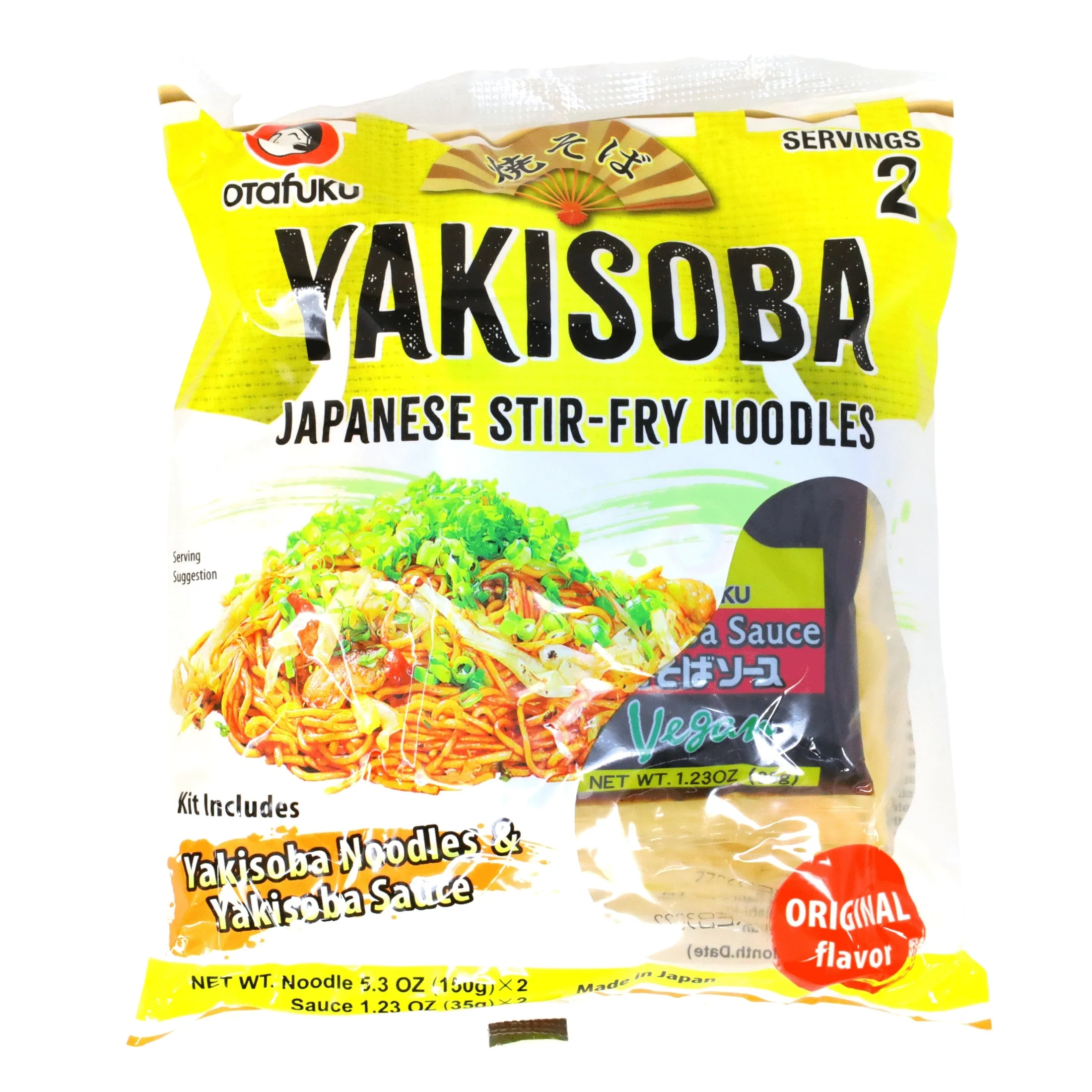 OTAFUKU YAKISOBA JAPANESE STIR-FRY NOODLES 5.3OZ(150G) 2PK MADE IN JAPAN
