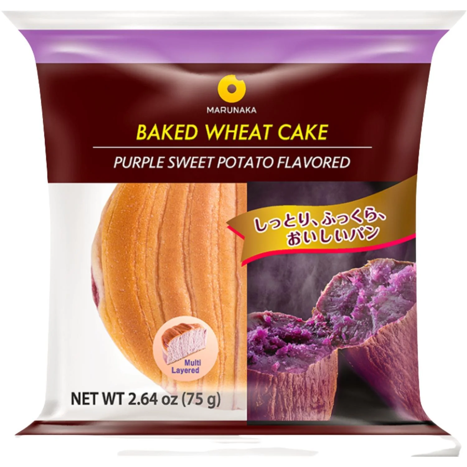 D-PLUS BREAD PURPLE SWEET POTATO FLAVORED 2.64OZ/75G