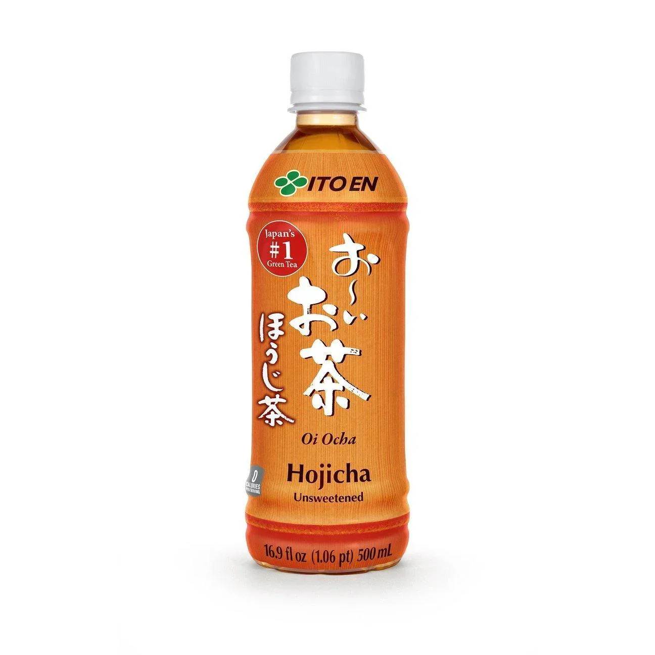 ITOEN OI OCHA UNSWEETENED HOJICHA ROASTED GREEN TEA 16.9FL OZ/500ML