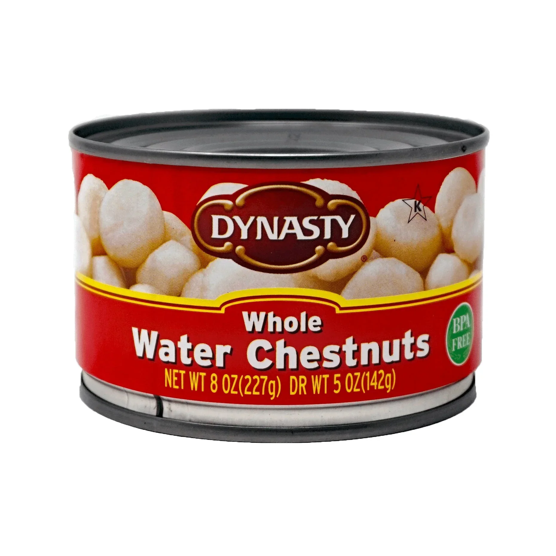 DYNASTY WATER CHESTNUTS WHOLE 8OZ (227G)