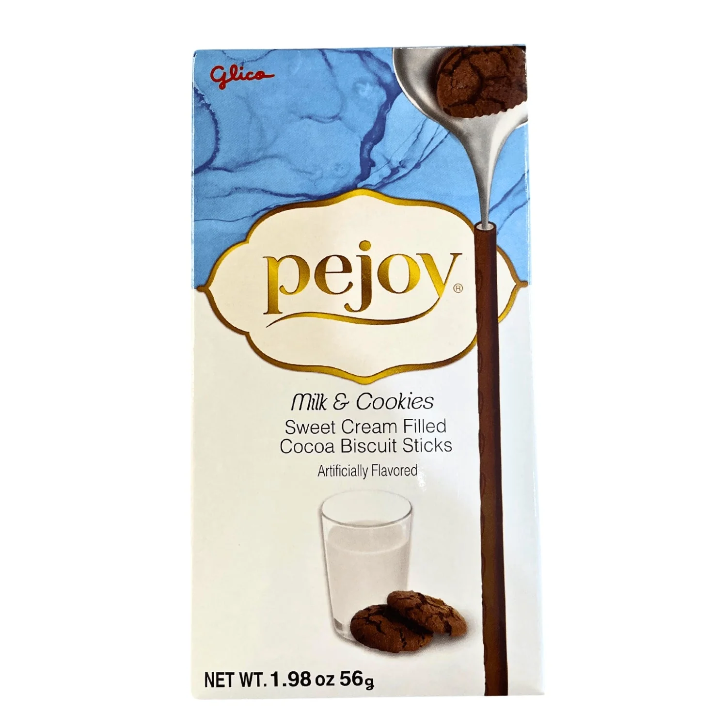 GLICO PEJOY MILK & COOKIES 1.98OZ/56G
