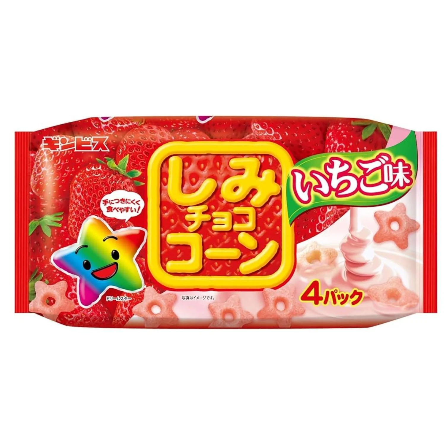 GINBIS SHIMI CHOCO CORN STRAWBERRY 3.1OZ