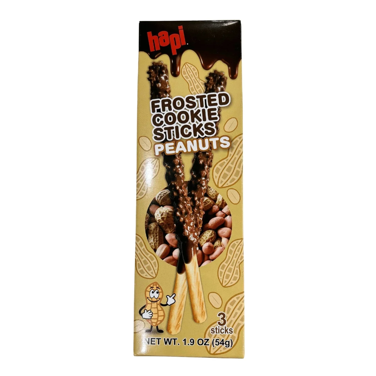 HAPI COOKIE STICKS PEANUTS 3P 1.9OZ/54G
