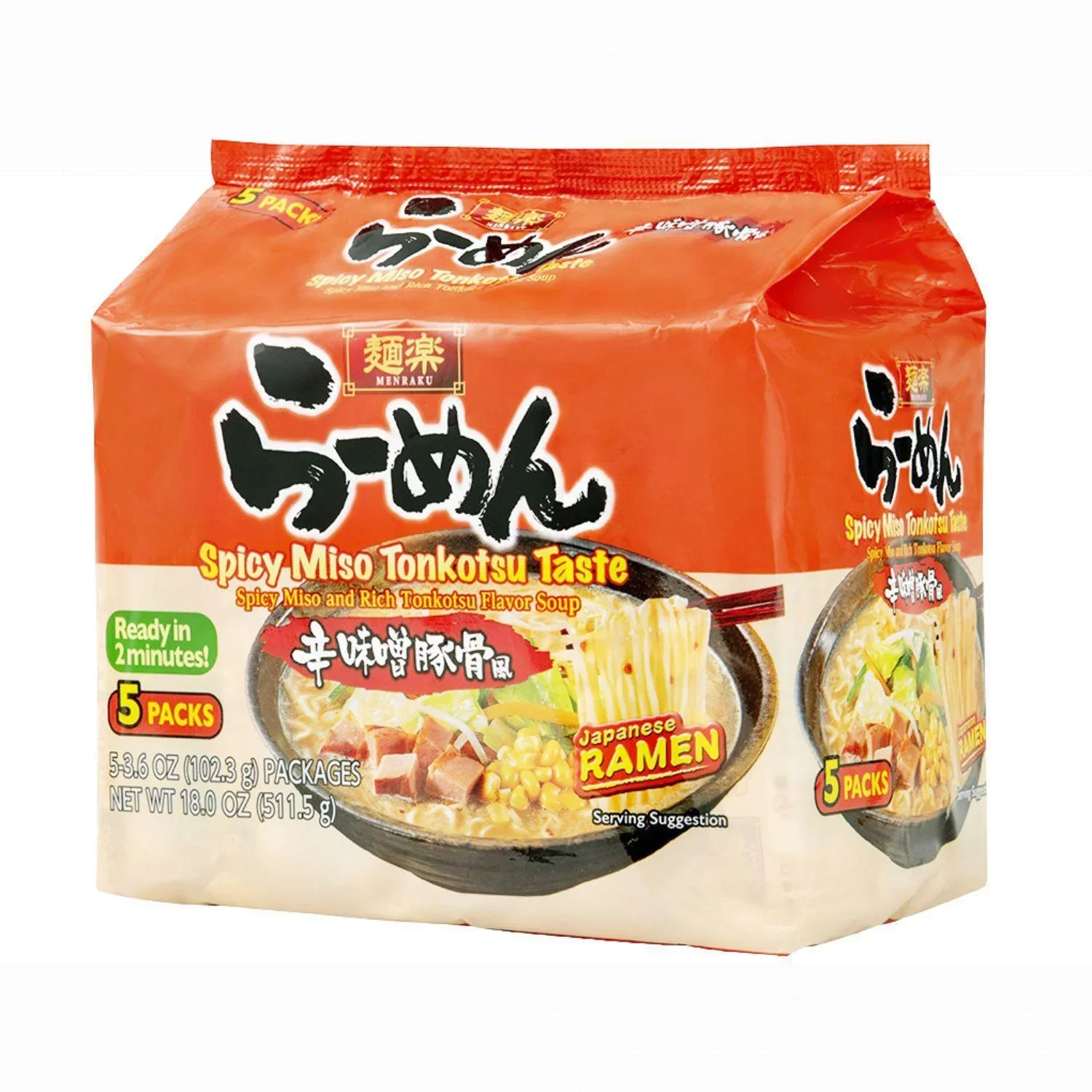 HIKARI MENRAKU SPICY MISO TONKOTSU 1PK 3.6OZ