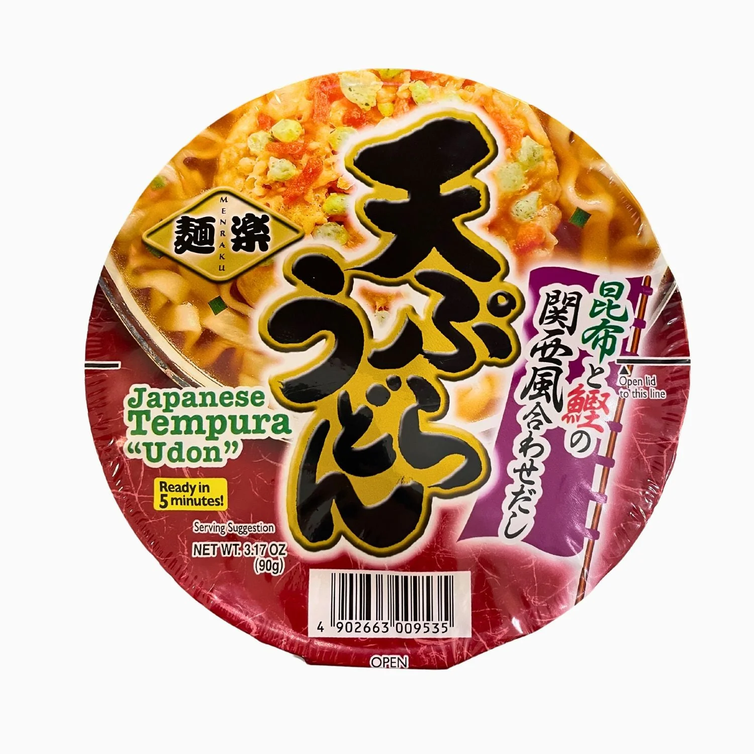 HIKARI MENRAKU TEMPUIRA UDON 3.17OZ/90G - Image 2