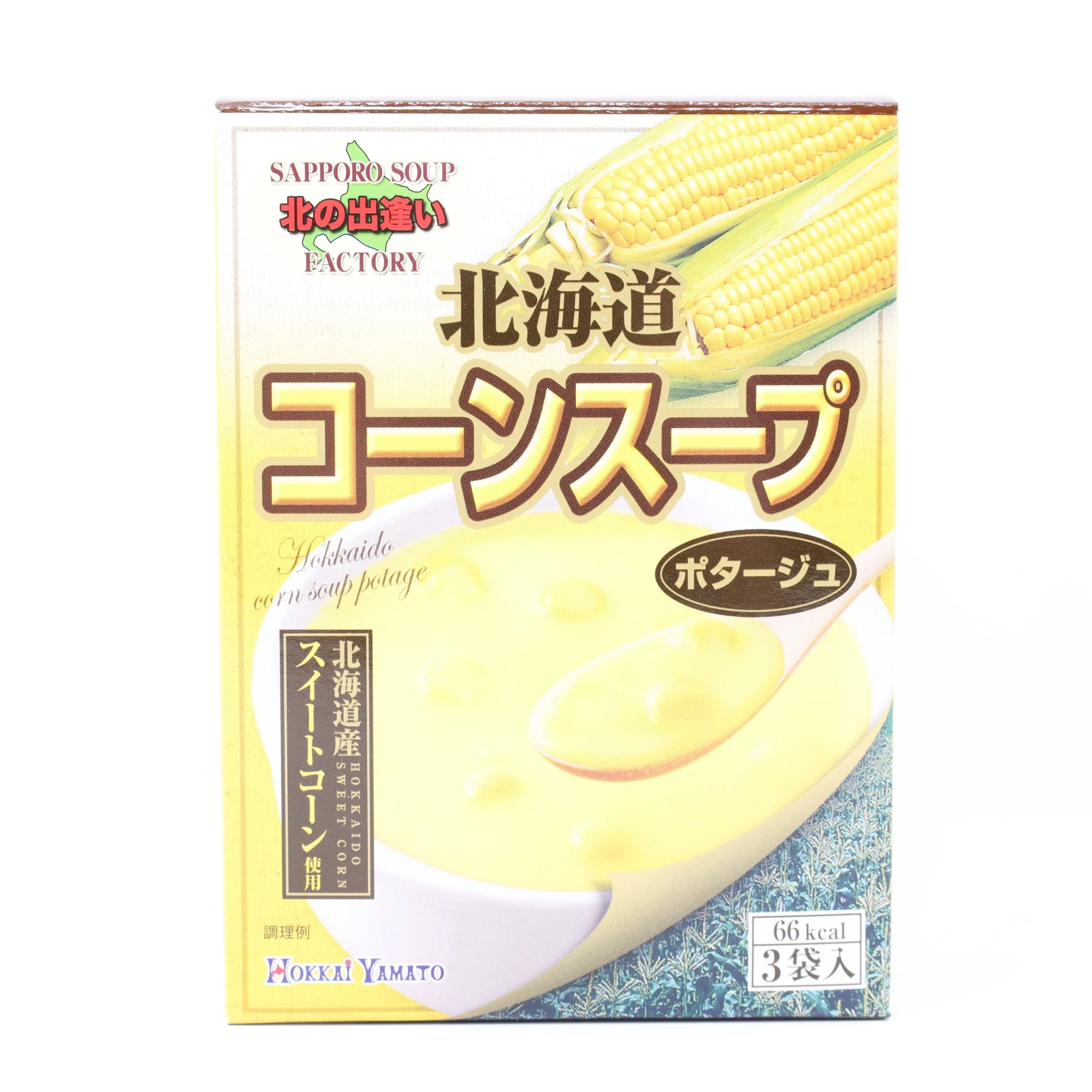 HOKKAIYAMATO HOKKAIDO CORN SOUP 3P 49G/1.7OZ
