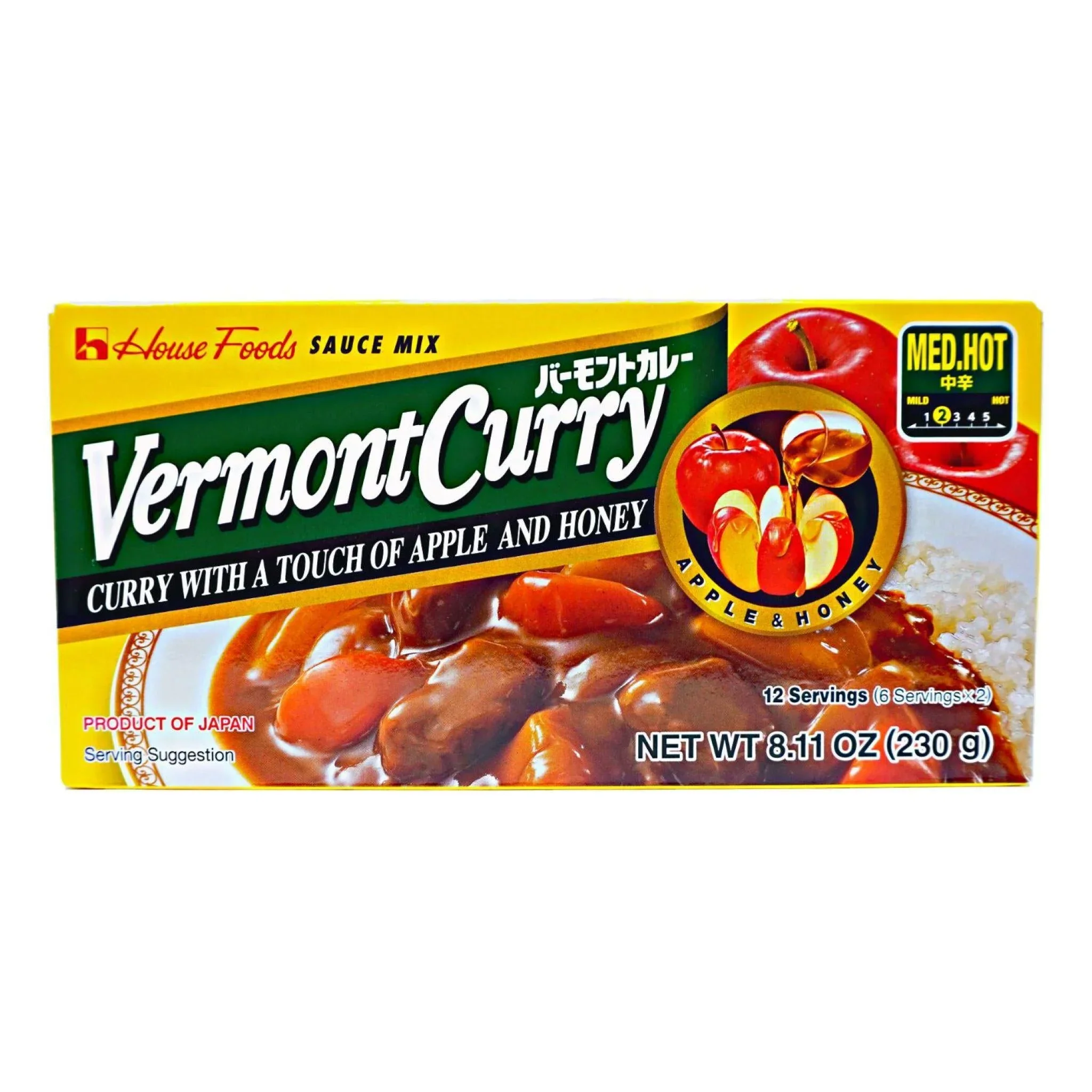 HSE VERMONT CURRY MED HOT 12 SERVINGS 8.11OZ/230G