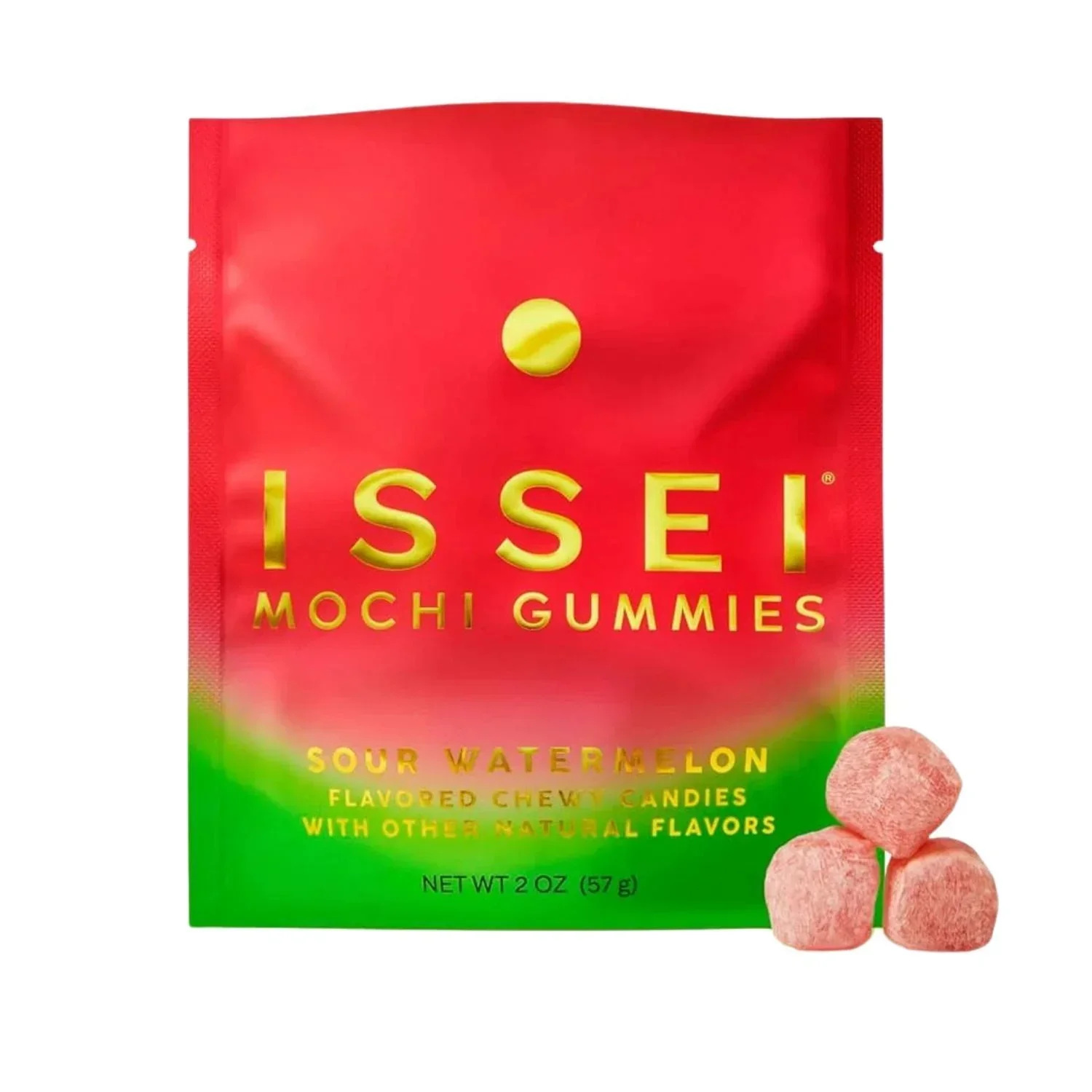 ISSEI MOCHI GUMMIES SOUR WATERMELON 2OZ/57G