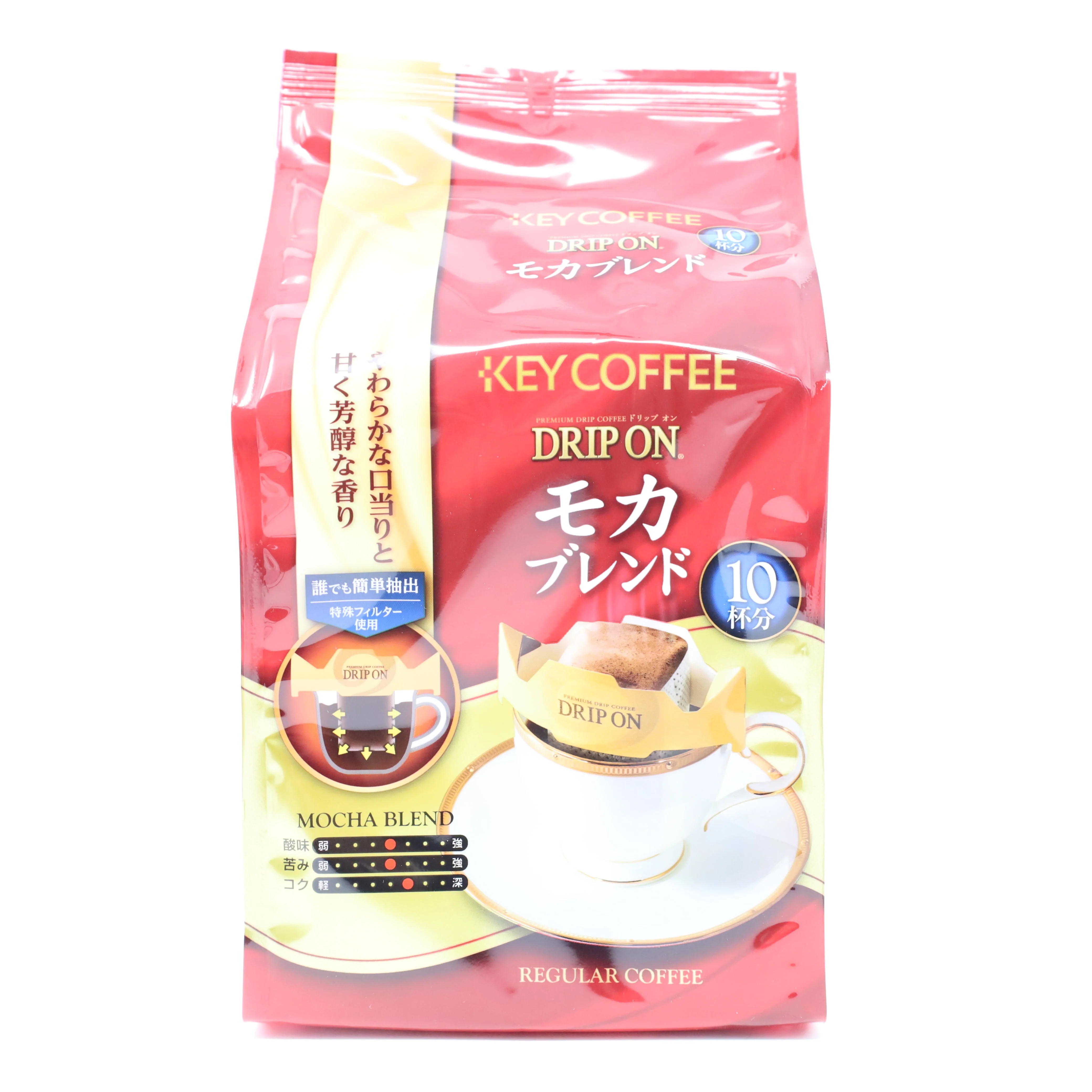 KEY COFFEE DRIP ON MOCHA BLEND 10P 2.82OZ/80G
