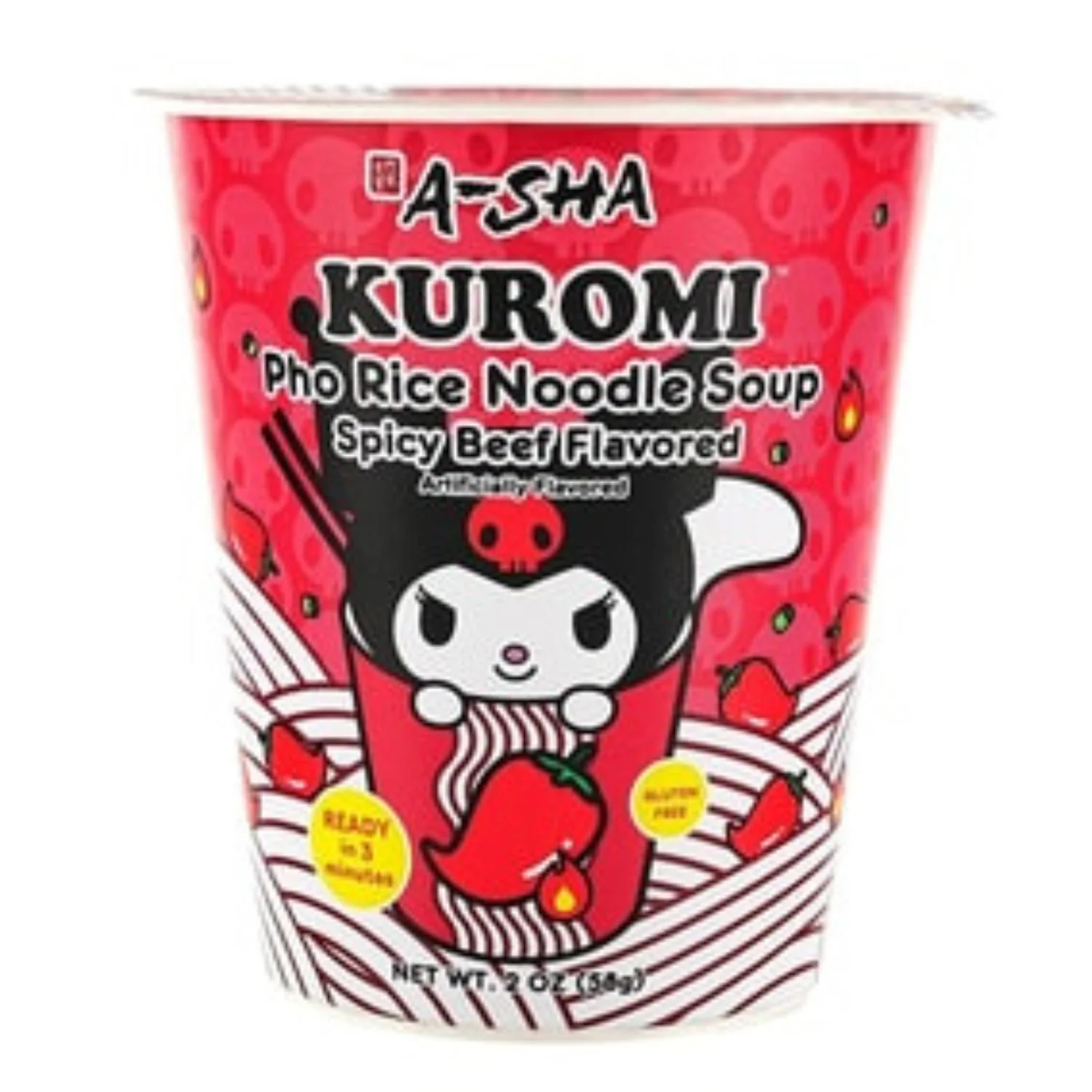 KUROMI PHO RICE NOODLE SOUP SPICY BEEF 58G
