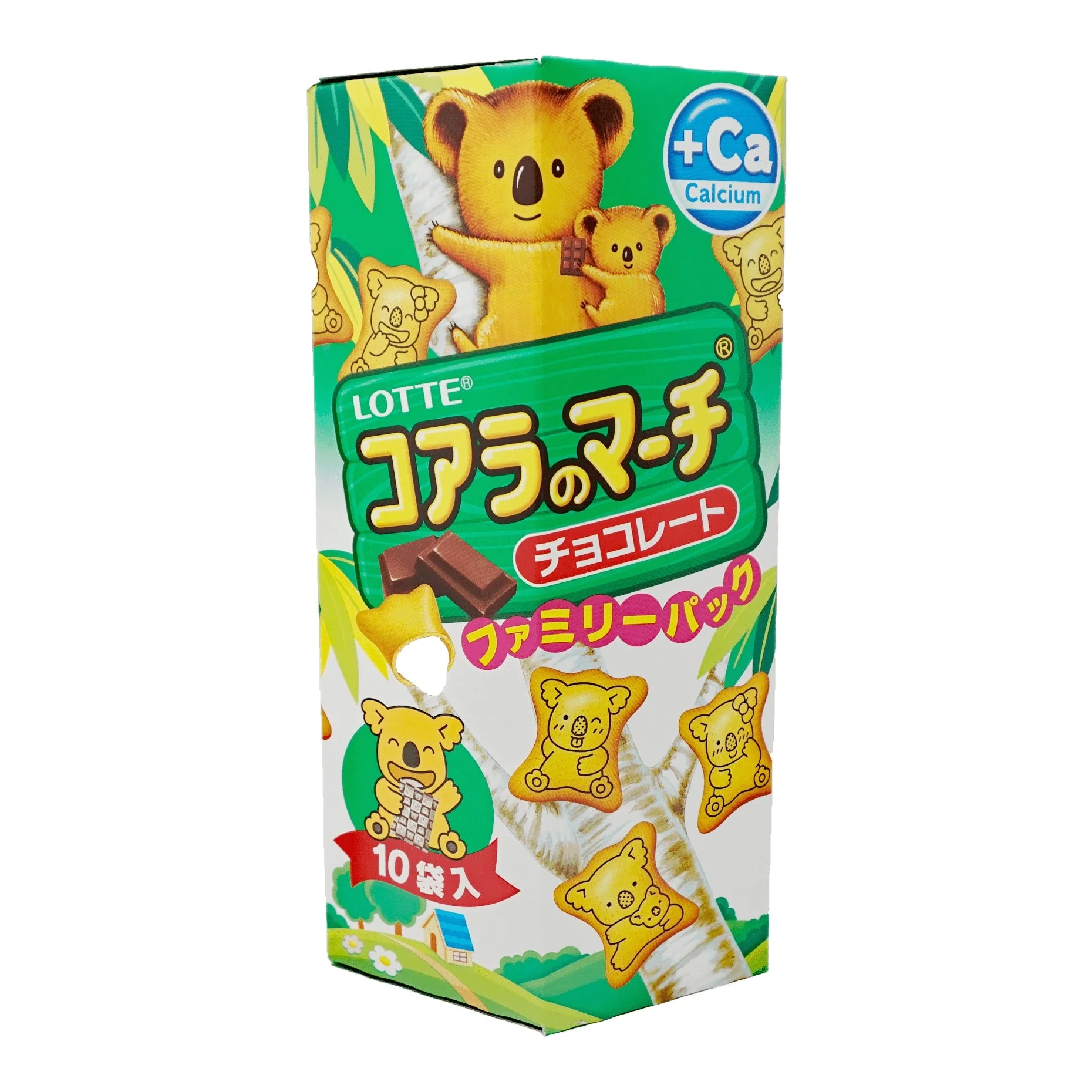 LOTTE KOALA'S MARCH FAMILY PACK 10P (CHOCOLATE) 6.89OZ/195G