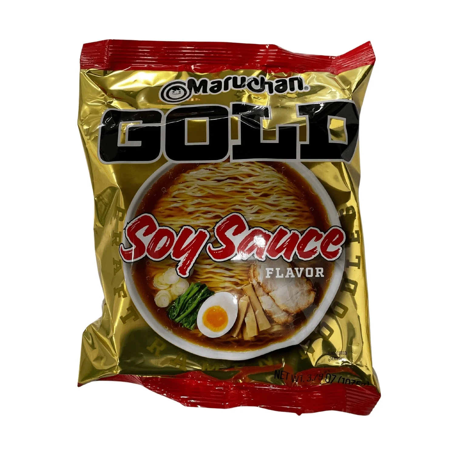GOLD SOY SAUCE CRAFT RAMEN NOODLES 3.79OZ/107.5G