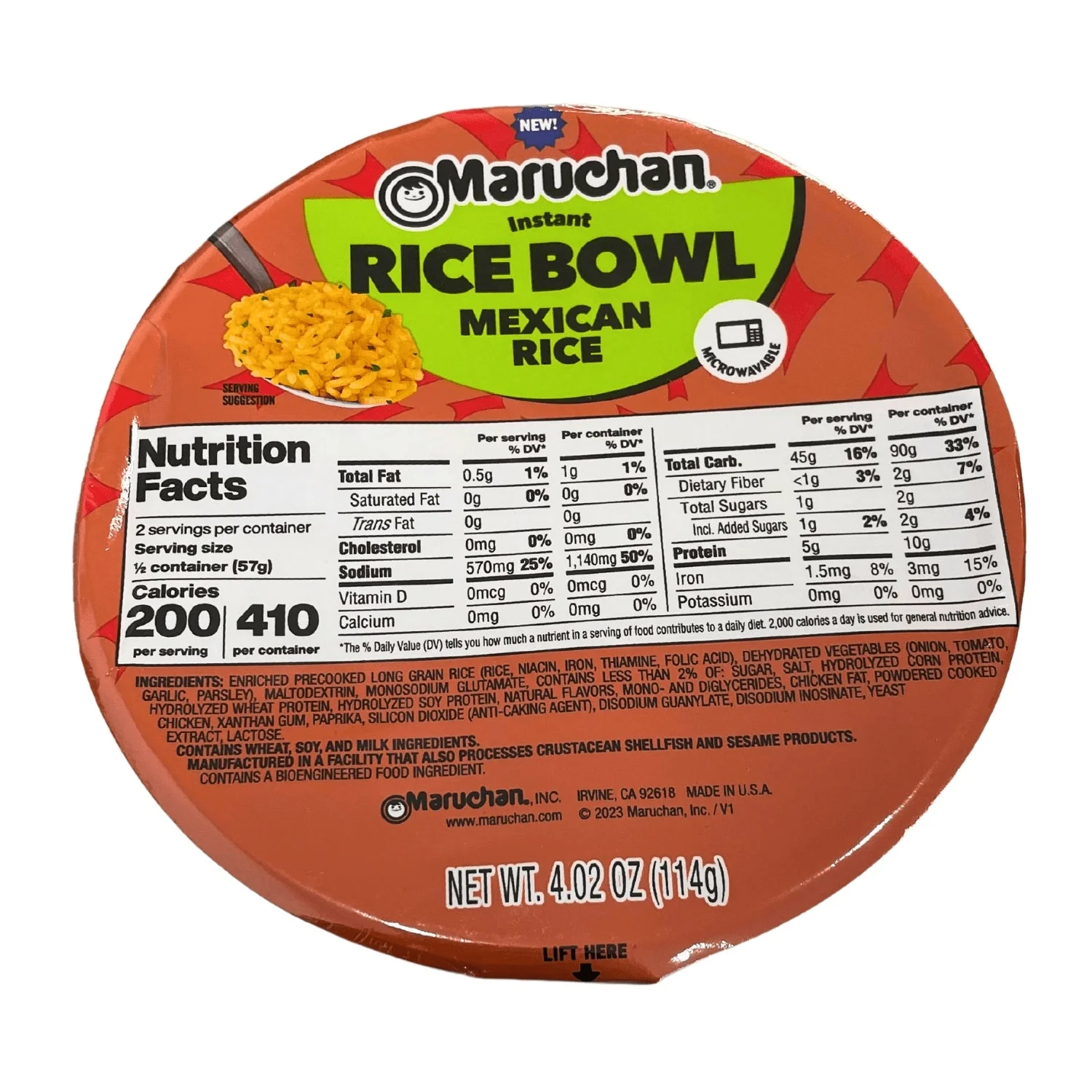MARUCHAN INSTANT RICE BOWL MEXICAN 4.02OZ/114G - Image 4