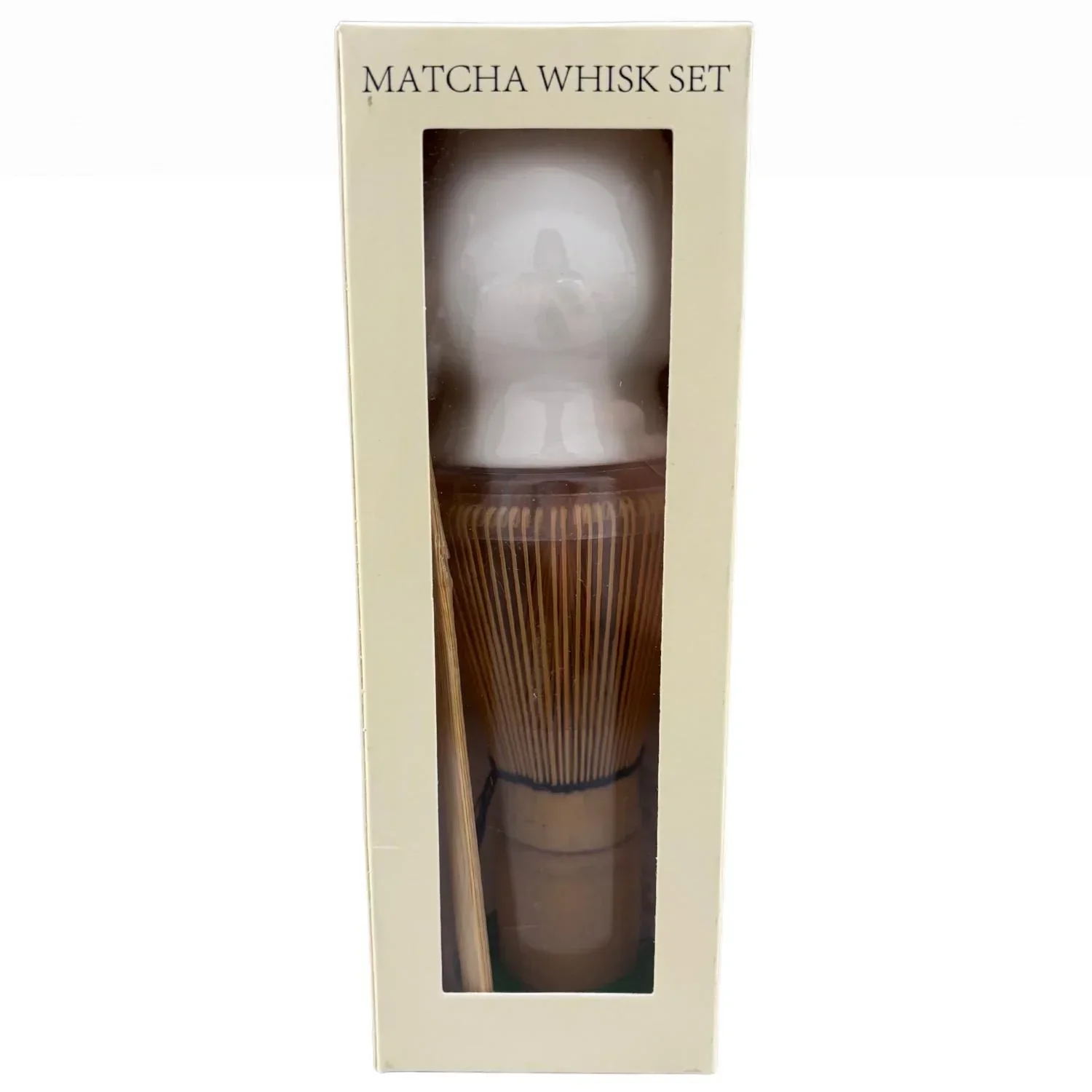 Matcha Whisk White Stand, Chasen and Scoop Set