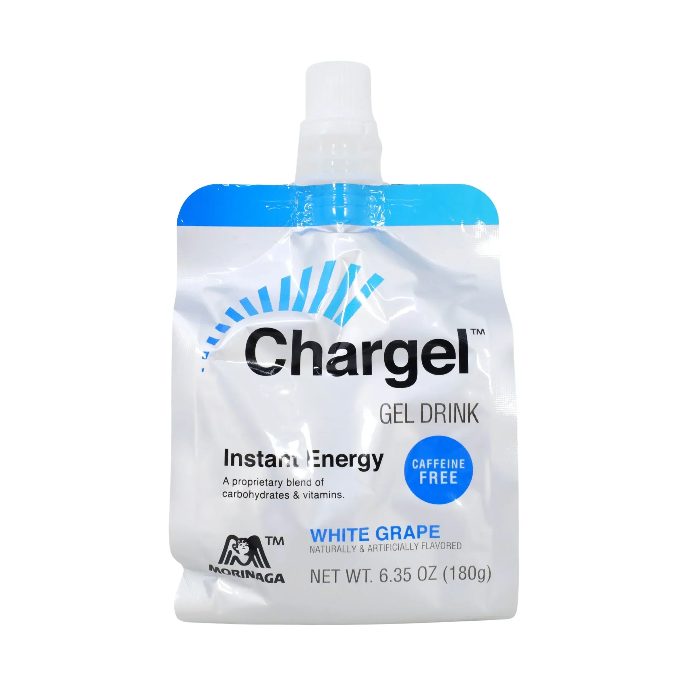 MORINAGA CHARGEL WHITE GRAPE FLAVORED INSTANT ENERGY GEL DRINK 6.35OZ/180G