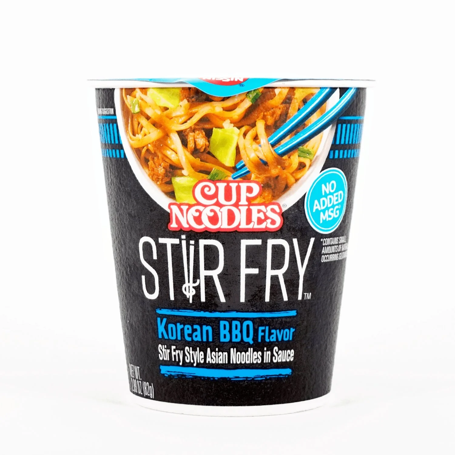 NISSIN CUP NOODLES KOREAN BBQ FLAVOR ASIAN NOODLES IN SAUCE 2.89 OZ/82G
