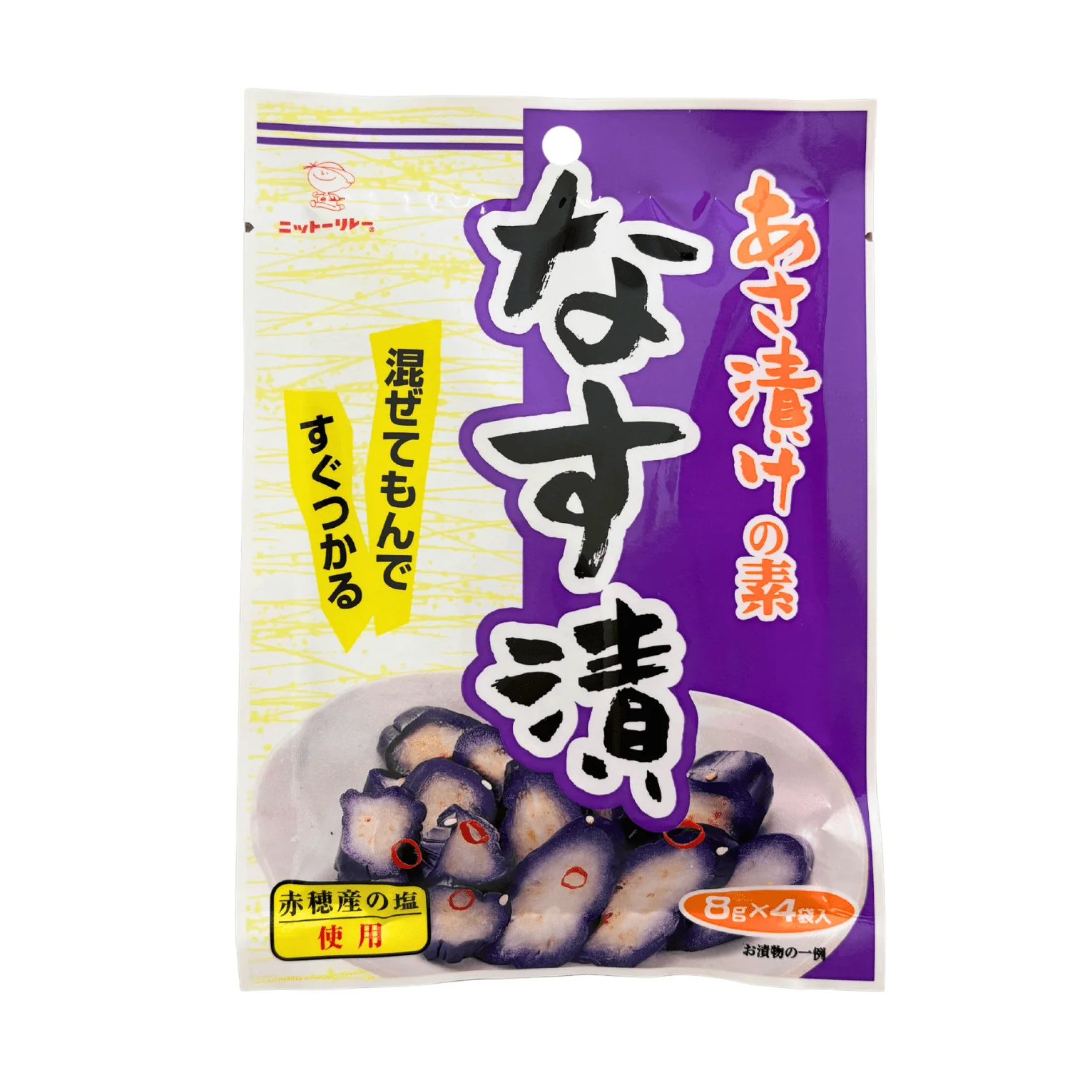 NITTOSHOKUHIN ASAZUKE NO MOTO NASU 8G X 4P 1.1OZ/32G