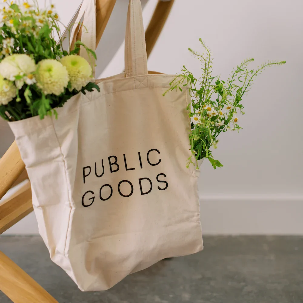 Organic Reusable Cotton Tote Bag - Image 4