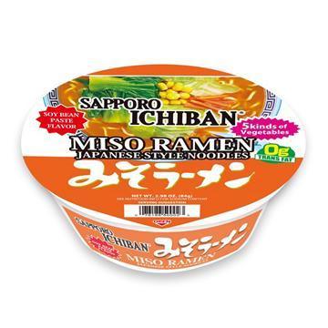 SAPPORO ICHIBAN MISO RAMEN BOWL 2.98 OZ