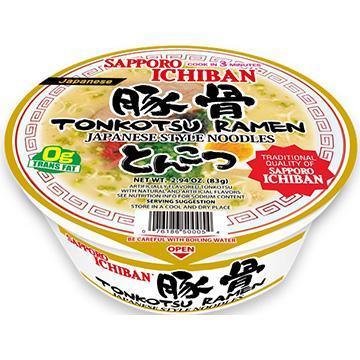 SAPPORO ICHIBAN TONKOTSU RAMEN JAPANESE STYLE NOODLES 2.98OZ/83G