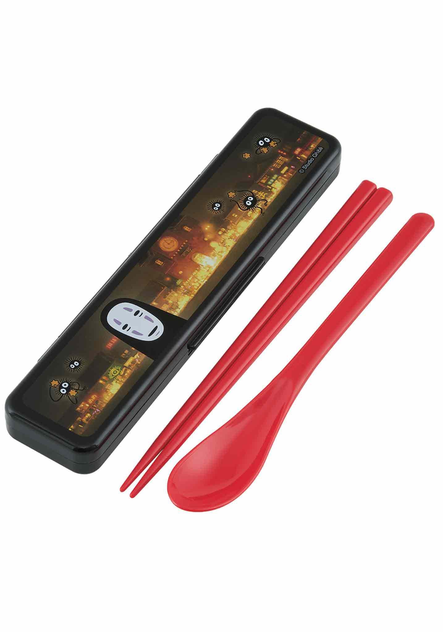 SPIRITED AWAY CHOPSTICKS AND SPOON WITH CASE (NO-FACE)