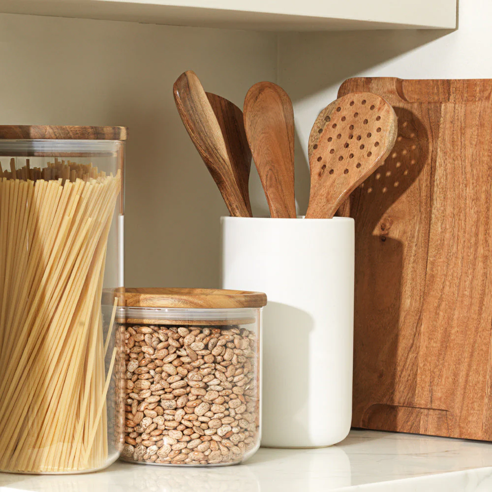 Tall Stoneware Utensil Holder - Image 2