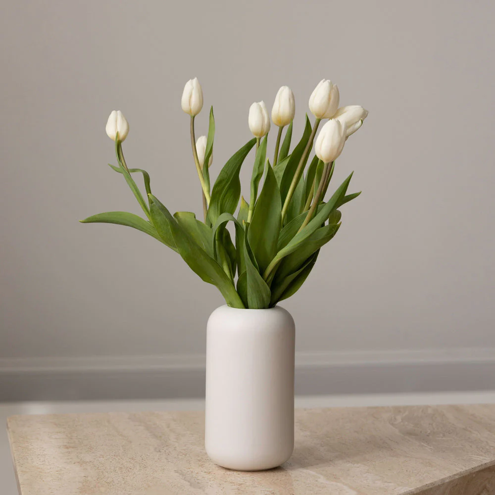 Tall Stoneware Vase - Image 2