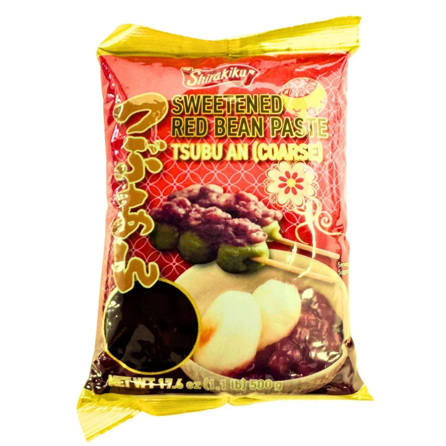 SHIRAKIKU SWEETENED RED BEAN PASTE TSUBUAN AN (COARSE) 500G