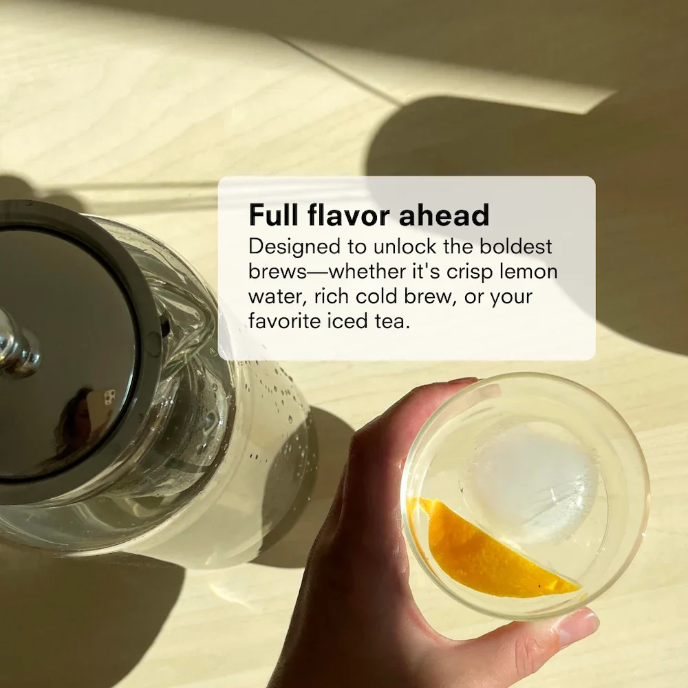 Tea & Water Glass Pitcher with Infuser - Image 5