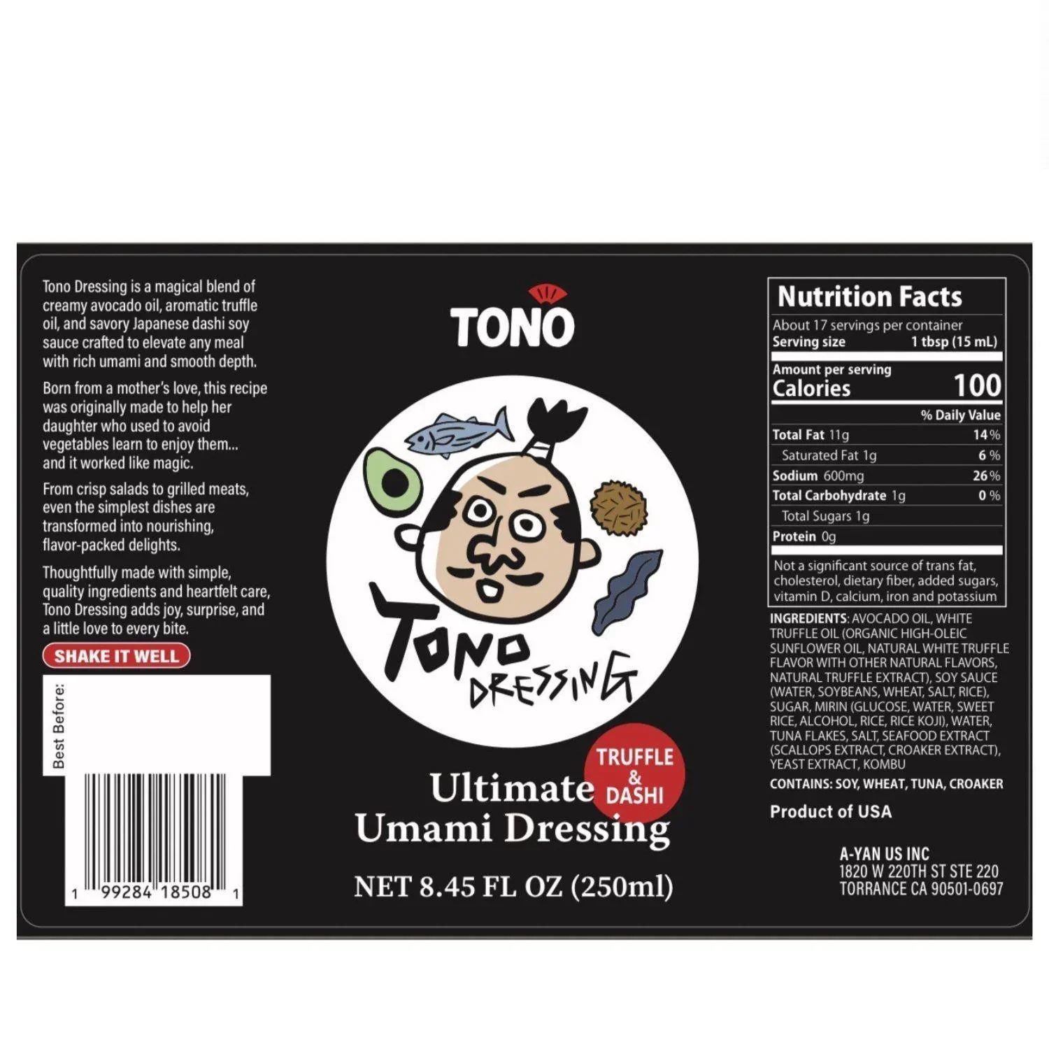 TONO UMAMI DRESSING 8.45OZ/250ML - Image 3