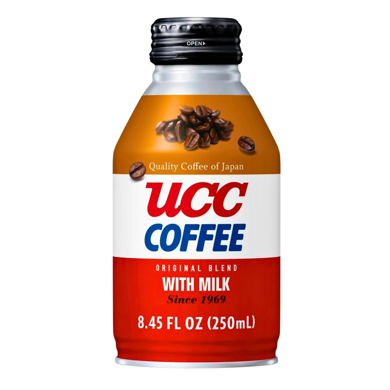 UCC COFFEE W/ MILK CAN 8.45 FL OZ/250ML