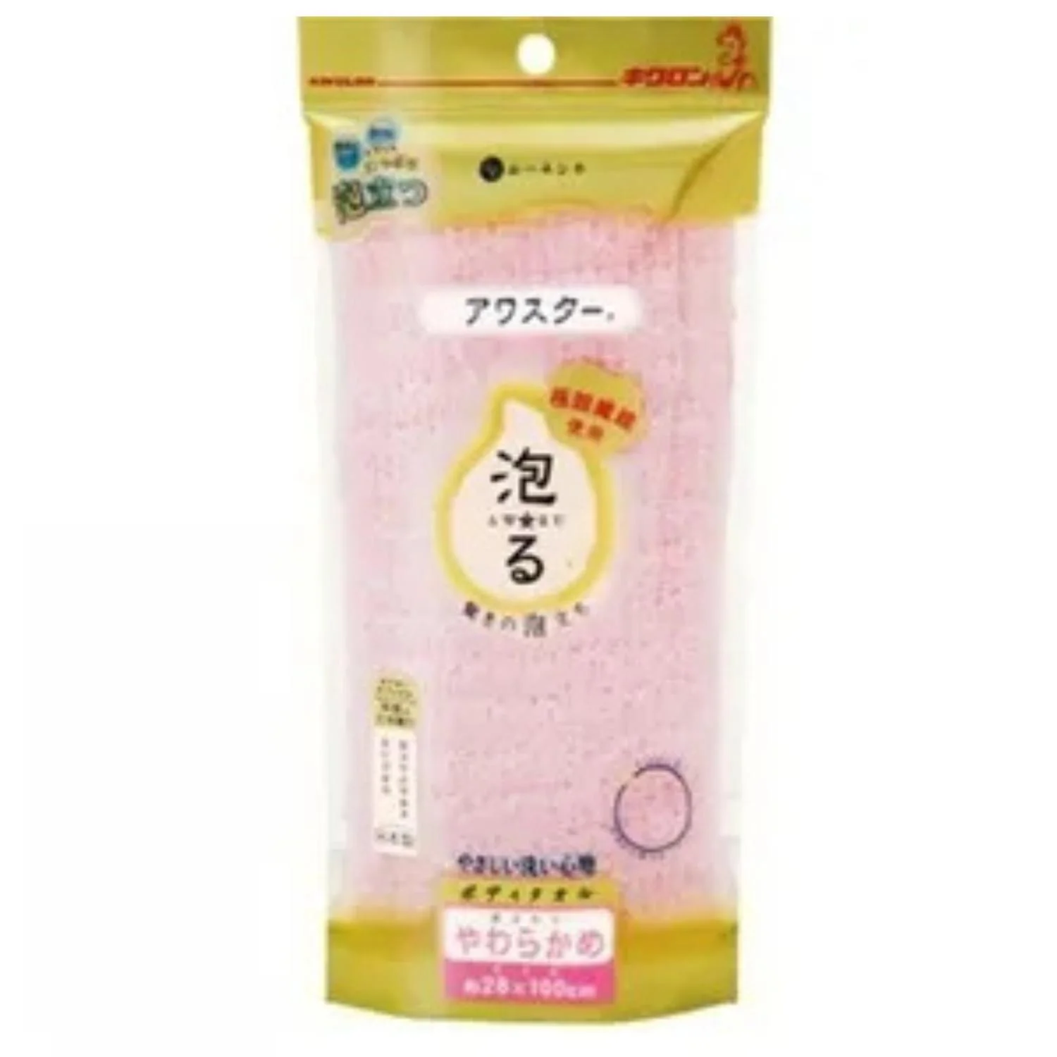 KIKURON AWA STAR BODY TOWEL SOFT PINK