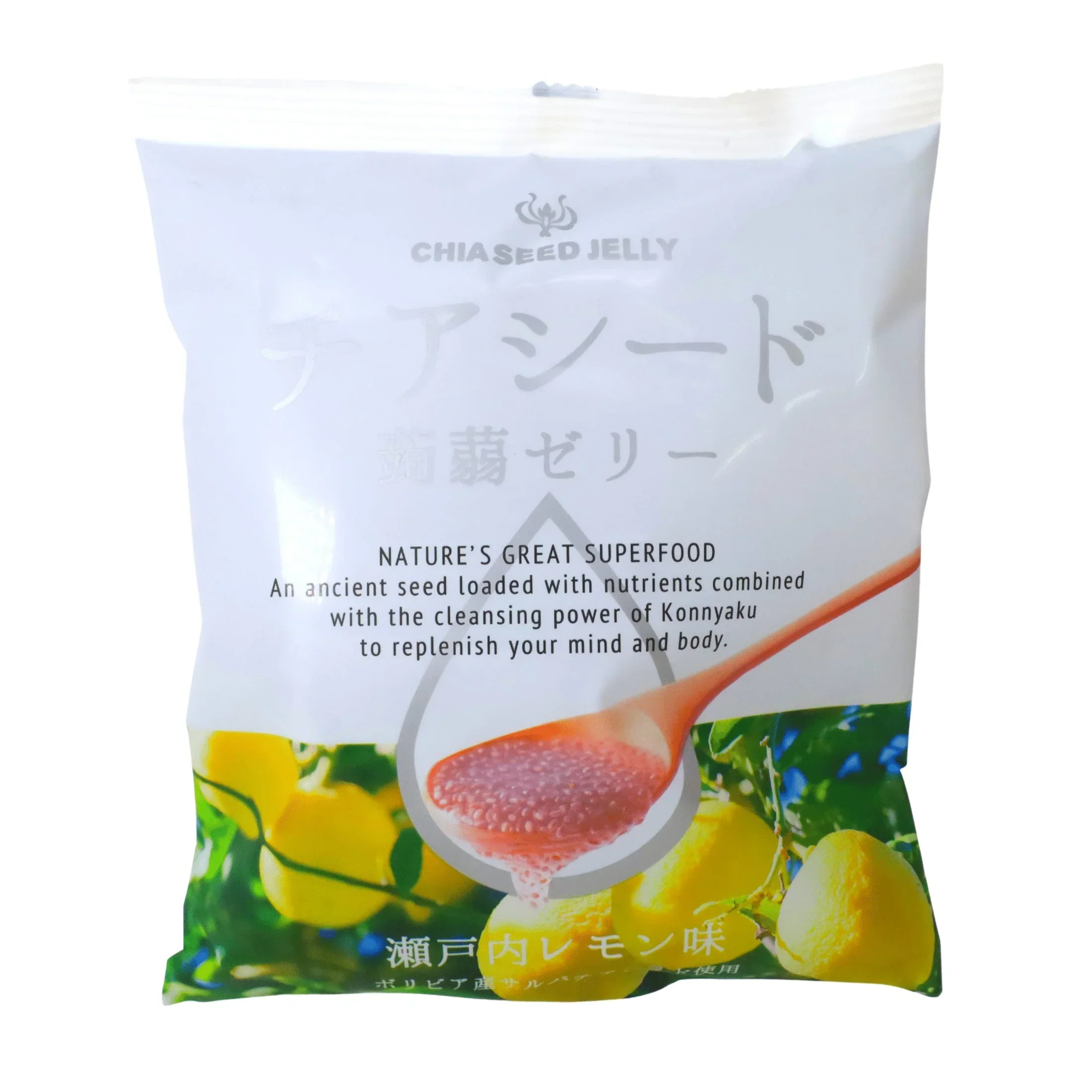 WAKASHO CHIA SEED KONNYAKU JELLY SETOUCHI LEMON 6.1OZ/175G
